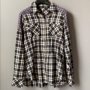 FREE PEOPLE Flannel Button Down